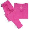 Solid Ribbed Posh Violet Women's Short Sleeve Pajama - Pajamas - 4