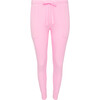 Solid Ribbed Posh Pink Women's Short Sleeve Pajama - Pajamas - 3
