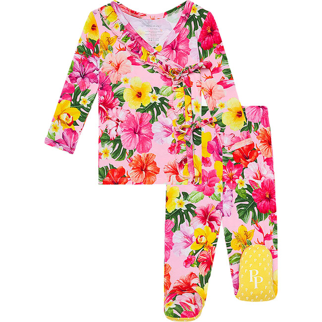 Malana Tie Front Ruffled Kimono - Jackets - 1