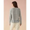 Linen Easy V Neck, Silver Heather - Sweaters - 2