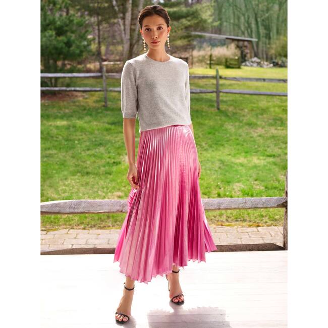 Essential Cashmere Tee, Misty Grey Heather - Sweaters - 4