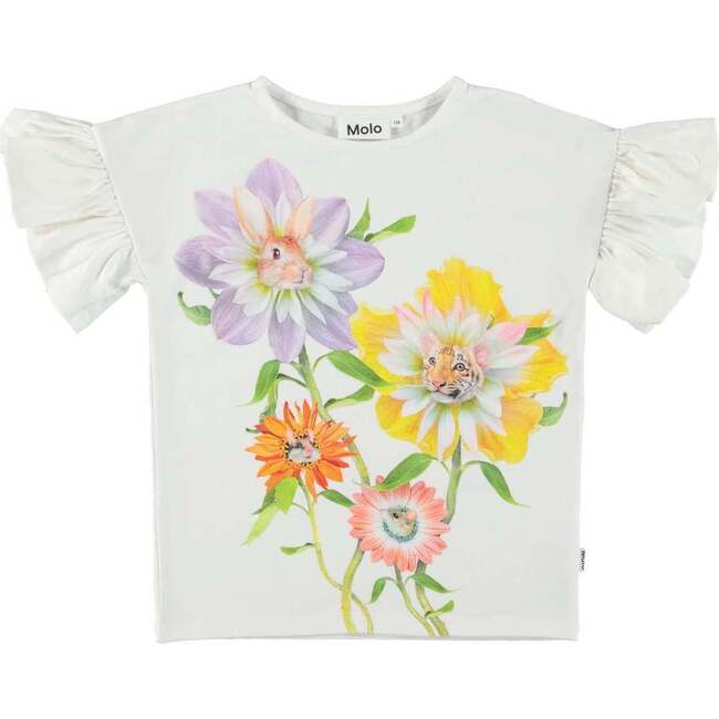 Rayah T-Shirt, White - Tees - 1