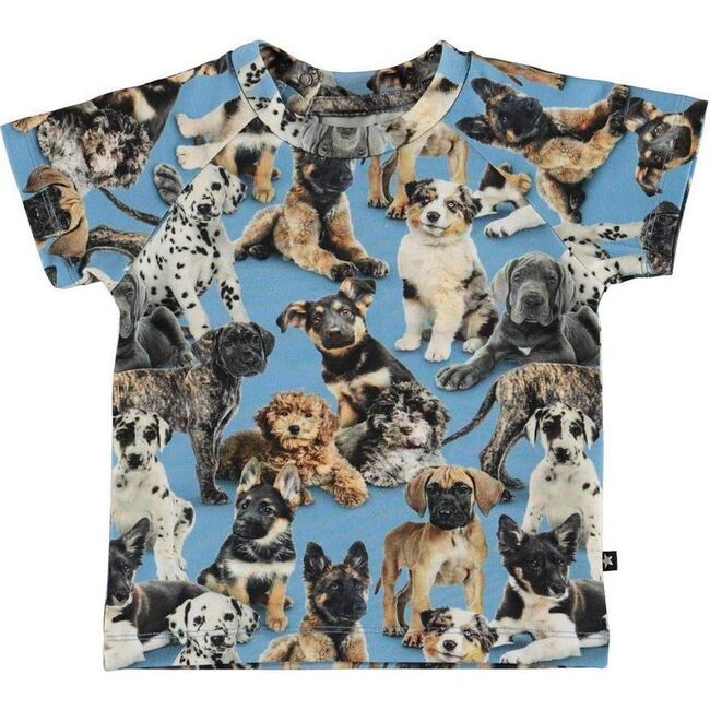 Puppy Print T-Shirt, Blue