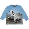 Skate Puppy T-Shirt, Blue - Tees - 1 - thumbnail