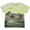 Dino Earth T-Shirt, Green - Tees - 1 - thumbnail