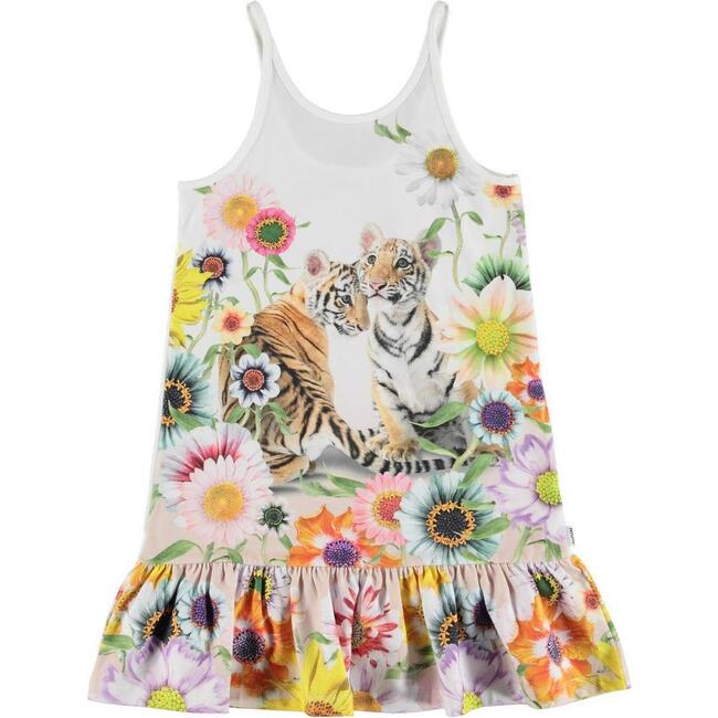 Carrie Feline Dress, White