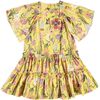 Dancing Flower Dress, Yellow - Dresses - 2