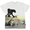 Cheetah T-Shirt, White - Tees - 1 - thumbnail