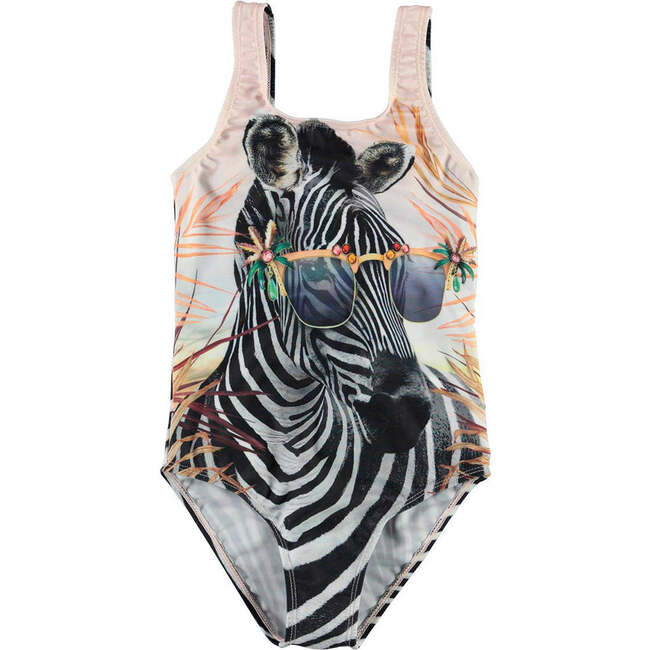 Cool Zebra Swimsuit, Black