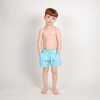 Star Print Bathing Suit Shorts, Blue - Swim Trunks - 2