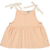 Helene Blouse, Vichy Abricot - Blouses - 1 - thumbnail