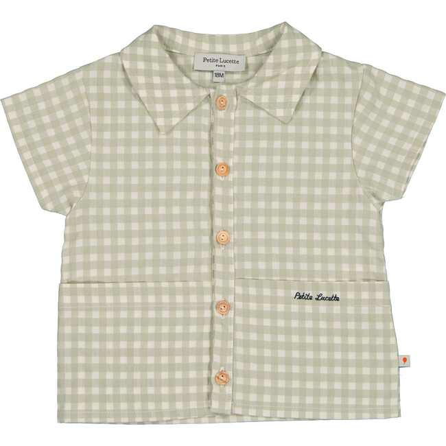 Germain Shirt, Vichy Sauge - Shirts - 1
