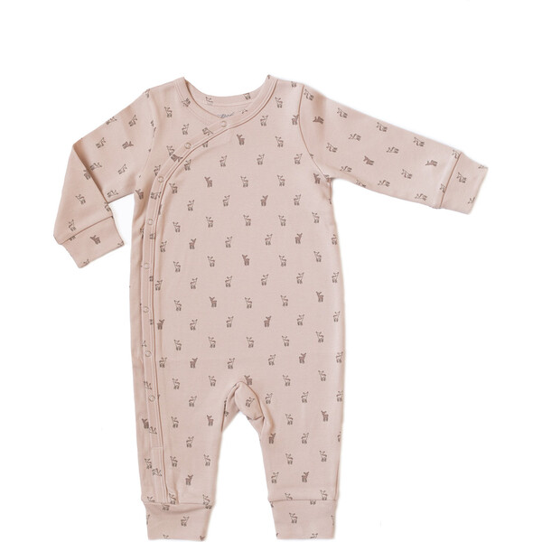 Hatchlings Fawn Romper, Pink - Pehr Rompers | Maisonette