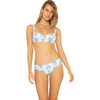 Women's Jessa Bikini Bottom, Blue Fan Palm - Two Pieces - 1 - thumbnail