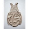 The Linen Overall Romper, Oatmeal - Rompers - 2