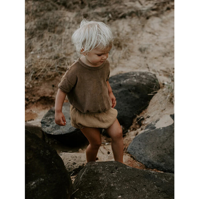 The Terry Boxy Tee, Cinnamon - T-Shirts - 3
