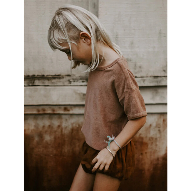 The Terry Boxy Tee, Cinnamon - T-Shirts - 4
