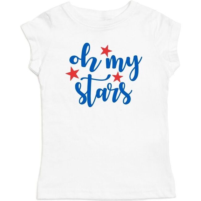 Oh My Stars Short Sleeve Shirt, White - Shirts - 1