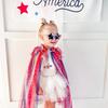 Patriotic Tie Dye Cape - Costume Accessories - 5