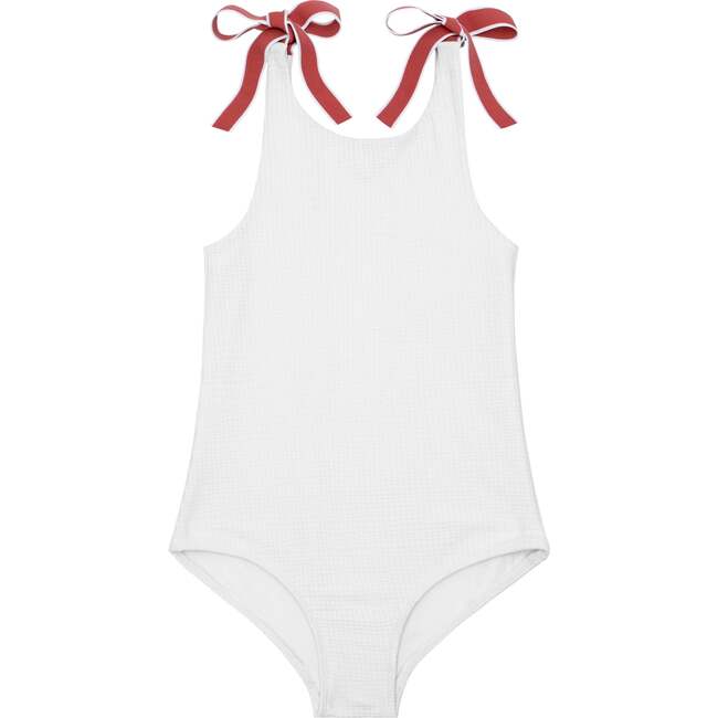 Girls Capeside White Tie Knot One Piece