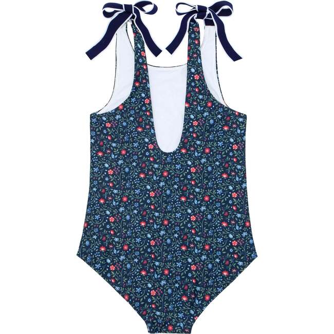 Girls Midnight Vineyard Tie Knot One Piece