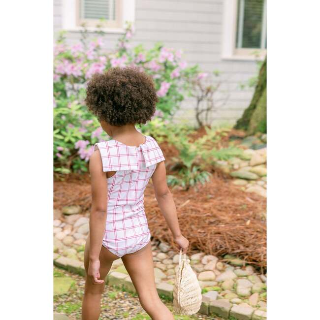 Girls Windowpane Sailor One Piece - One Pieces - 2