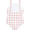 Girls Windowpane Tie Front One Piece - One Pieces - 3