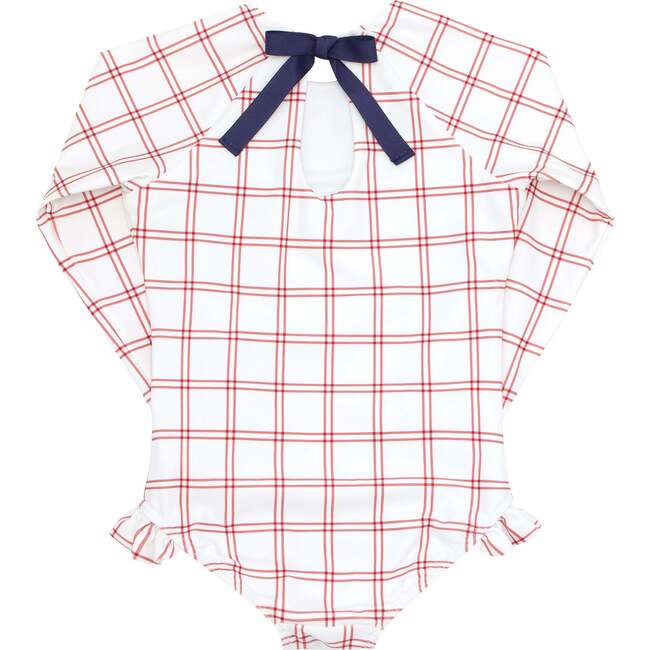 Girls Windowpane Rashguard One Piece - One Pieces - 3