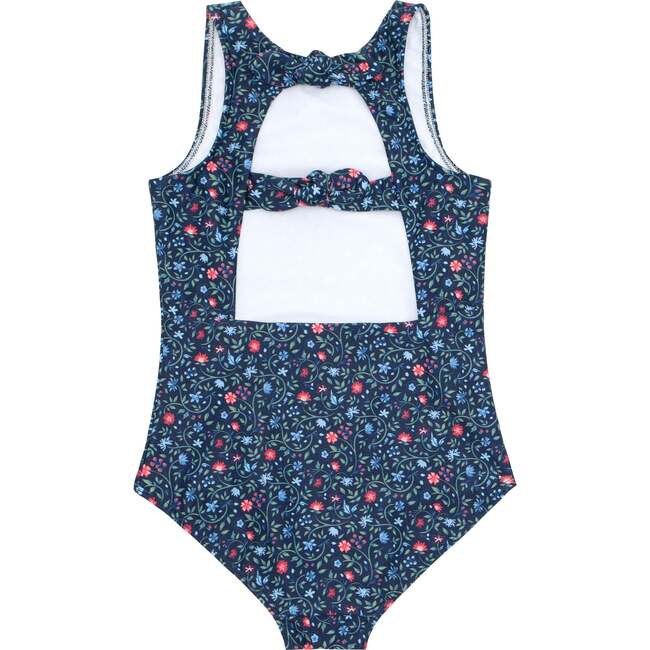 Girls Midnight Vineyard Double Bow One Piece - One Pieces - 3