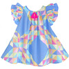 Flutter Quilt Dress, Neon - Dresses - 1 - thumbnail