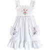 6y Embroidered Heirloom Handkerchief Dress, Dancing Butterflies - Dresses - 1 - thumbnail