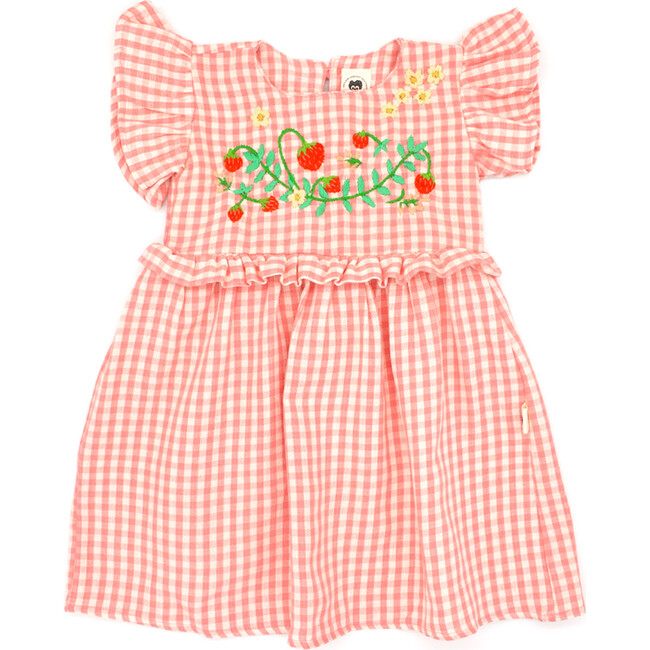 Cece Girl's Dress, Strawberries - Dresses - 1