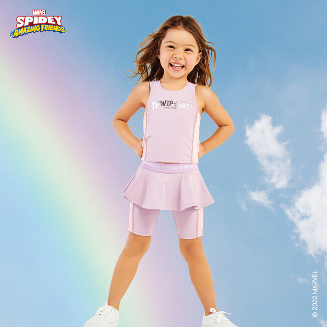 Team Spidey THWIP OUT! Athletic Tank, Lavender Pink Lemonade - Tees - 2