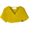 Lucia Knit Cape, Mustard - Cardigans - 1 - thumbnail