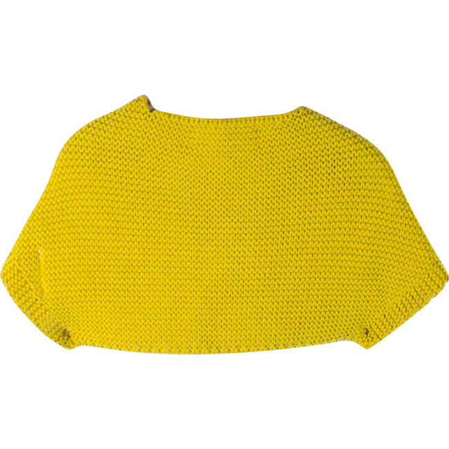 Lucia Knit Cape, Mustard - Cardigans - 2