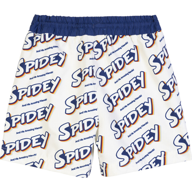 Spidey Retro Swim Trunk, Marshmallow Multi - Swim Trunks - 2