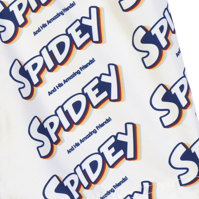 Spidey Retro Swim Trunk, Marshmallow Multi - Swim Trunks - 3