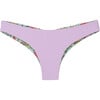 Women's Reversible Ruched Teeny Bikini Bottom - Two Pieces - 1 - thumbnail