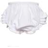 Ruffle Diaper Cover, Pink Trim - Bloomers - 1 - thumbnail