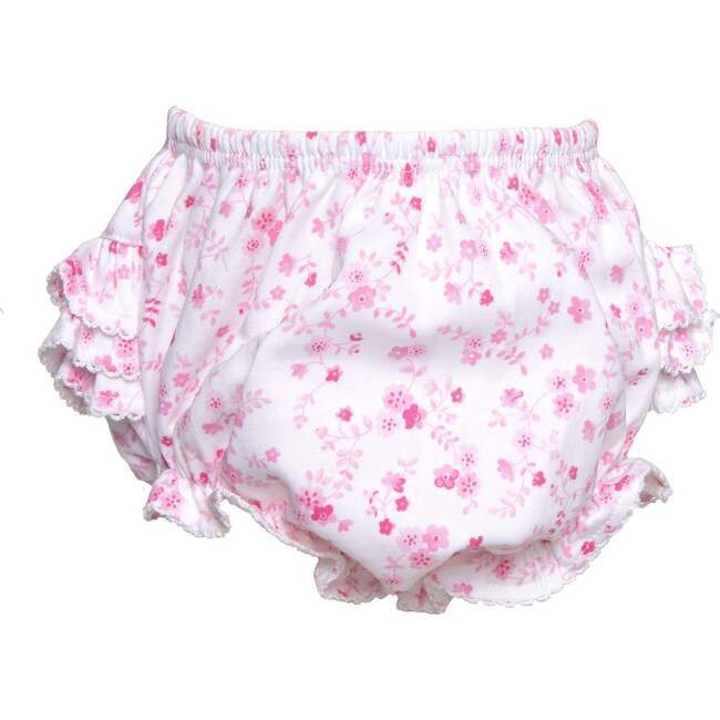 Ruffle Diaper Cover, Pink Floral