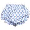 Ruffle Diaper Cover, Blue Floral - Bloomers - 1 - thumbnail