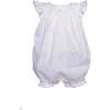 Lilac Smocked Bubble Romper, White - Rompers - 1 - thumbnail