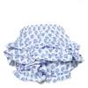 Ruffle Diaper Cover, Blue Floral - Bloomers - 2 - thumbnail