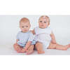 Lace Trim Bubble Romper, White - Rompers - 3