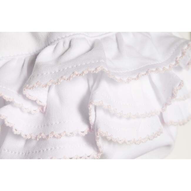 Ruffle Diaper Cover, Pink Trim - Bloomers - 3