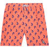 Men's Shrimp Swim Trunk, Coral & Blue - Swim Trunks - 1 - thumbnail