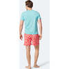 Men's Short Sleeve Rash Vest, Sky Blue - Rash Guards - 3