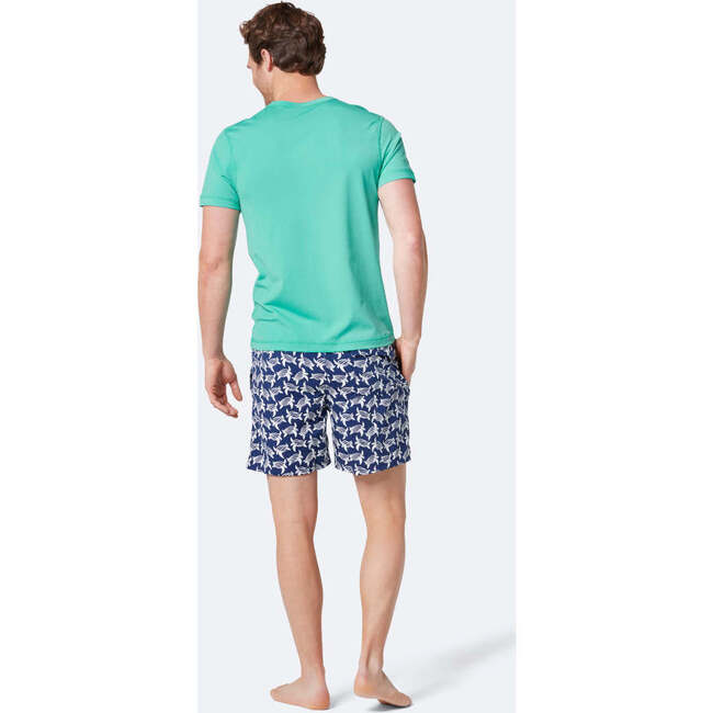 Men's Short Sleeve Rash Vest, Spearmint Green - Rash Guards - 4