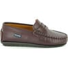 Penny Moccasins In Smooth Leather, Burgundy - Slip Ons - 1 - thumbnail