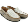 Plain Moccasins In Leather, Earth - Slip Ons - 3